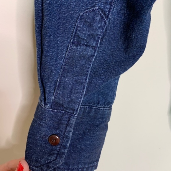 Madewell Rivet & Thread Indigo Chambray Popover - Picture 5 of 7